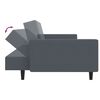 vidaXL 2-dijelni set sofa tamnosivi baršunasti