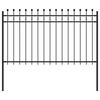 vidaXL Ograda u obliku prstena TILBURG 200 x 166 cm Crna