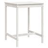 vidaXL Vrtni stol bijeli 82,5 x 82,5 x 110 cm od masivne borovine