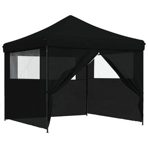 vidaXL &Scaron;ator za zabave 292 x 292 x 315 cm Crna Oxford tkanina