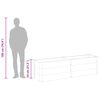 vidaXL Povišena vrtna gredica 200 x 50 x 54 cm WPC siva