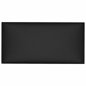 vidaXL Zidna uzglavlja 12 pcs Crna 30 x 15 cm tkanina