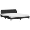 vidaXL Krevet s madracem Dover crni 180x200 cm bar&scaron;unasti