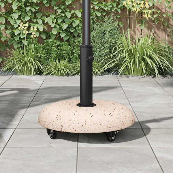 vidaXL Baza za suncobran Žuti Kamen 45 x 45 x 40 cm Beton