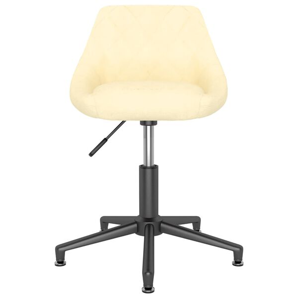 vidaXL Okretne blagovaonske stolice 2 kom krem bar&scaron;unaste