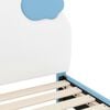 vidaXL Okvir kreveta za malu djecu s naslonom Plava 70 x 140 cm PU