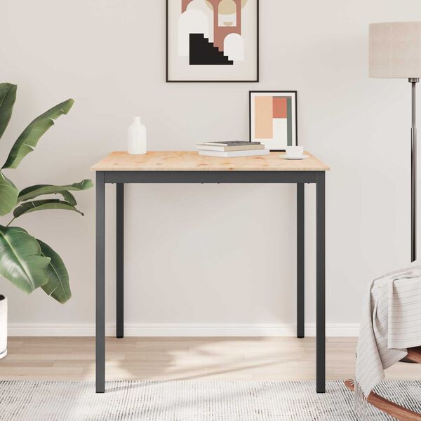 vidaXL Stol za bar Prirodna 110 x 55 x 105 cm Čvrsto borovo drvo