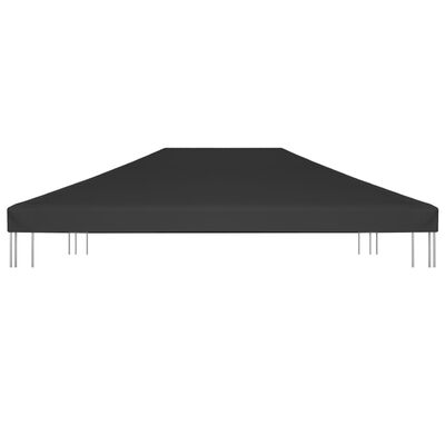 vidaXL Pokrov za sjenicu 270 g/m² 4 x 3 m crni