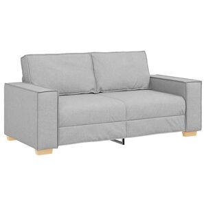 vidaXL Dvosjed Sofa Oblačno Siva 180x78x84 cm Tkanina
