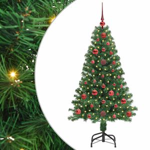 vidaXL Umjetno božićno drvce Zelena 120 cm PVC i Čelik i Plastika