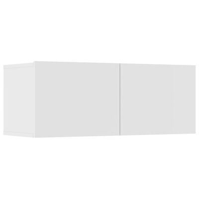 vidaXL 8-dijelni set TV ormarića bijeliod konstruiranog drva