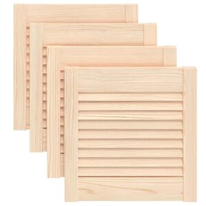 vidaXL Vrata za ormarić re&scaron;etkasti dizajn 4 kom 39,5x39,4 cm borovina