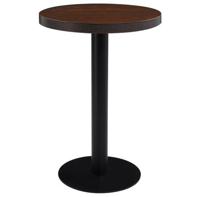 vidaXL Bistro stol tamnosmeđi 60 cm MDF