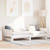 vidaXL Krevet za povlačenje za dan Bijelo 203,5 x 184 x 56,5 cm