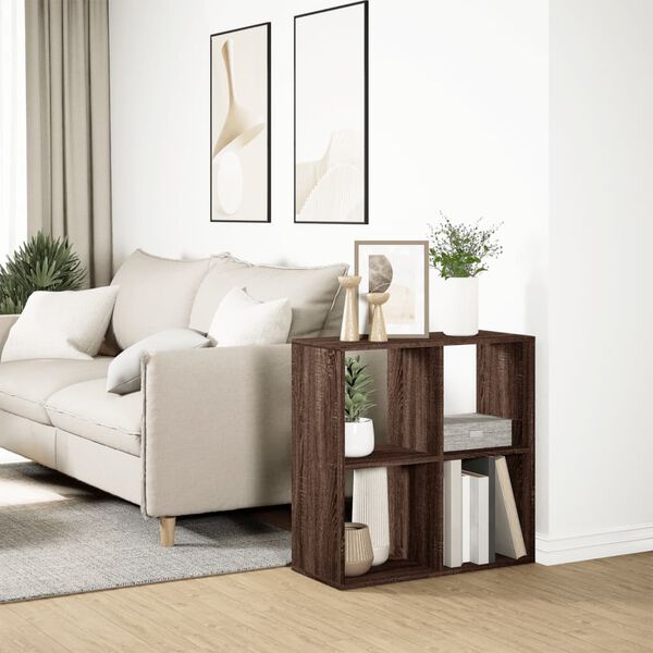 vidaXL Pregrada / regal za knjige boja hrasta 69,5x29x69,5 cm drveni