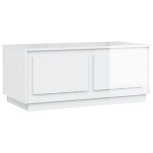 vidaXL Stolić za kavu sjajni bijeli 102x50x44 cm konstruirano drvo