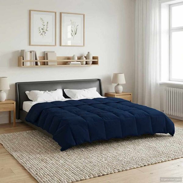 vidaXL Puni pokrivač za cijelu godinu Tamno plava 220 x 240 cm