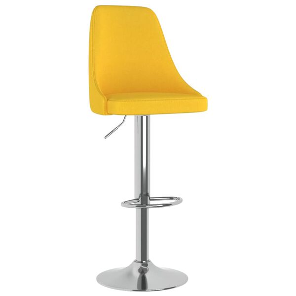 vidaXL Barski stolci od tkanine 2 kom boja senfa