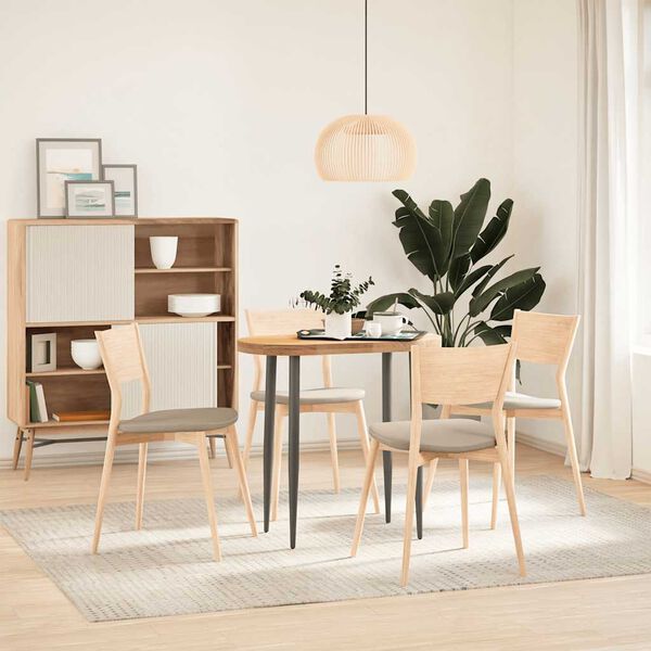 vidaXL Stolna ploča 80x40x4 cm od ovalna masivna hrastovina