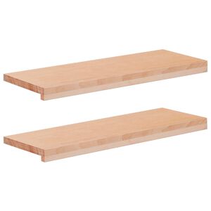 vidaXL Step treads 2 kom. 70 x 25 x 2 cm Prirodna Čvrsto drvo bukve