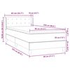 vidaXL Box spring krevet s madracem ružičasti 80 x 220 cm bar&scaron;unasti