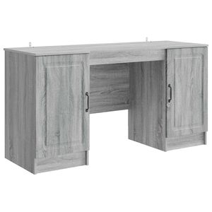 vidaXL Stol Siva sonoma 142,5 x 50 x 75 cm Konstruirano drvo