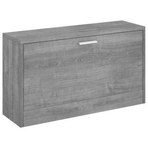 vidaXL Klupa za cipele boja sivog hrasta 80x24x45 cm konstruirano drvo