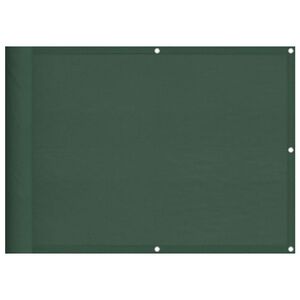 vidaXL Balkonski zaslon tamnozeleni 75x700 cm 100 % poliester Oxford