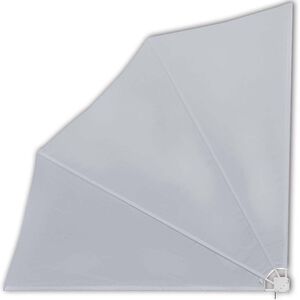 vidaXL Sklopiva bočna tenda siva 140 x 140 cm