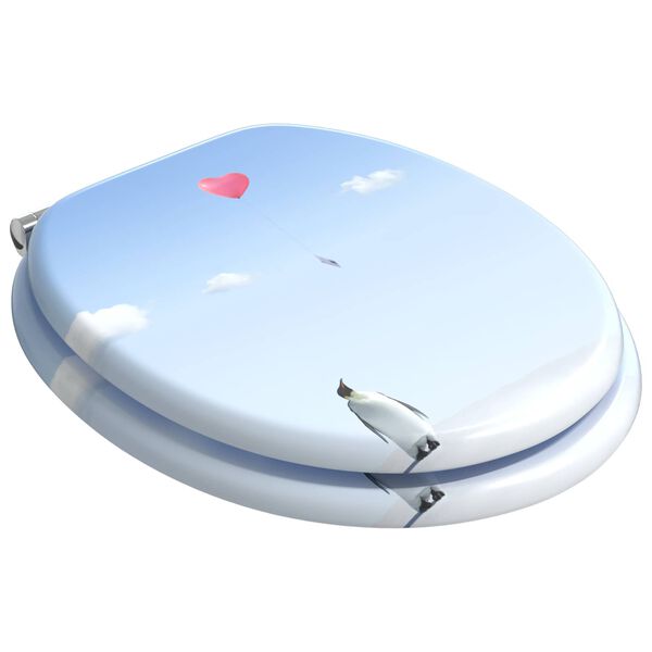 vidaXL WC daska Plava 44 x 38 cm MDF ploča