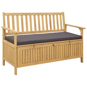 vidaXL Klupa za pohranu s jastukom s pohranom s vratima