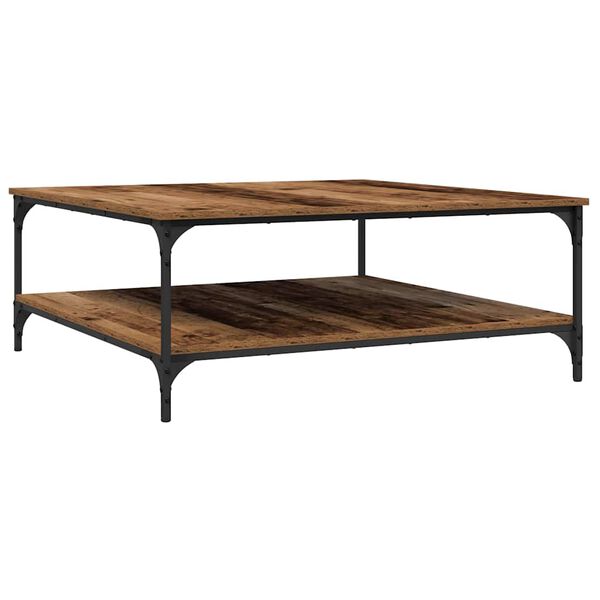 vidaXL Kava Stol Staro drvo 100 x 100 x 40 cm Konstruirano drvo