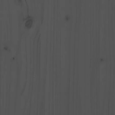 vidaXL Dnevni ležaj na izvlačenje sivi 2x(80x200) cm masivna borovina
