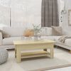 vidaXL Stolić za kavu boja hrasta 102x55x42 cm konstruirano drvo
