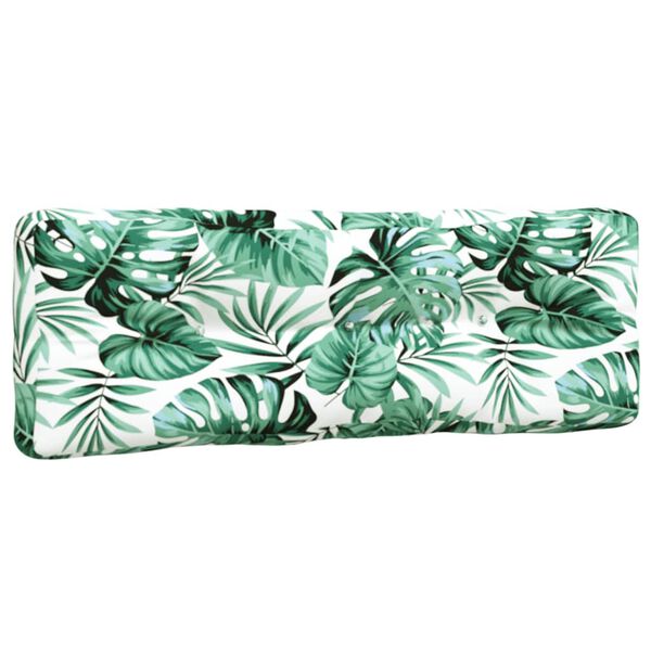 vidaXL Jastuci za palete 3 kom s uzorkom li&scaron;ća od tkanine