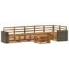vidaXL Set vanjskih sofa 7 kom. Prirodna Poliester