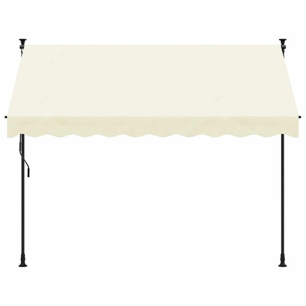 vidaXL Tenda na uvlačenje krem 300 x 150 cm od tkanine i čelika