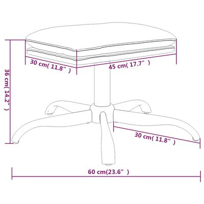vidaXL Stolica za opuštanje s osloncem za noge tamnosiva od tkanine