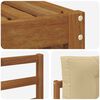 vidaXL Set vanjskih sofa s jastukom 4 pcs Prirodna i bež