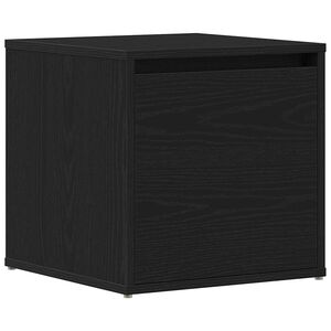 vidaXL Komoda Crni hrast 40,5 x 40 x 40 cm Konstruirano drvo