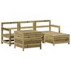 vidaXL 5-dijelni set vrtnih sofa od impregnirane borovine