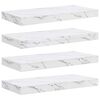 vidaXL Polica na zidu 4 kom. Bijeli mramor 50 x 23,5 x 3,8 cm