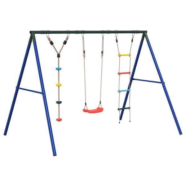 vidaXL Vanjski set za s ljuljačkom, ljestvama i kolutovima