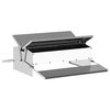 vidaXL Feeder s nogom za piliće Srebrna 75 x 53 x 20,5 cm 10 kg