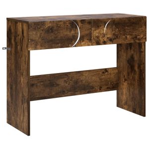 vidaXL Konzolni stol Dimljeni hrast 96,5 x 38 x 75 cm