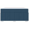 vidaXL Krevetna konstrukcija s madracem Plava 140 x 200 cm tkanina