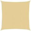vidaXL Jedro protiv sunca boje pijeska 3 x 3 m 100 % poliester Oxford
