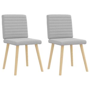 vidaXL Blagovaonske stolice od tkanine 2 kom oblačnosive