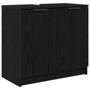 vidaXL Kupaonski ormar Crni hrast 64,5 x 33,5 x 59 cm