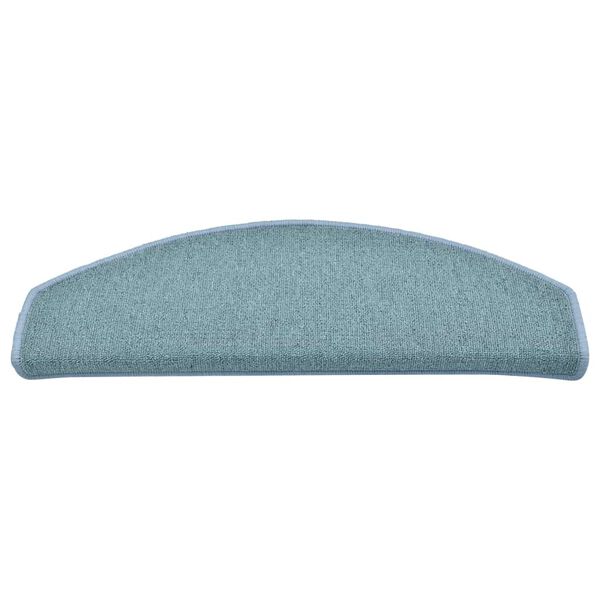 vidaXL Prostirke za stepenice 30 kom 65x24x4 cm morsko plave poluokrugle velike